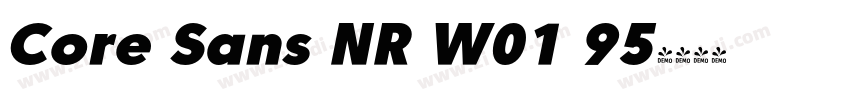 Core Sans NR W01 95字体转换